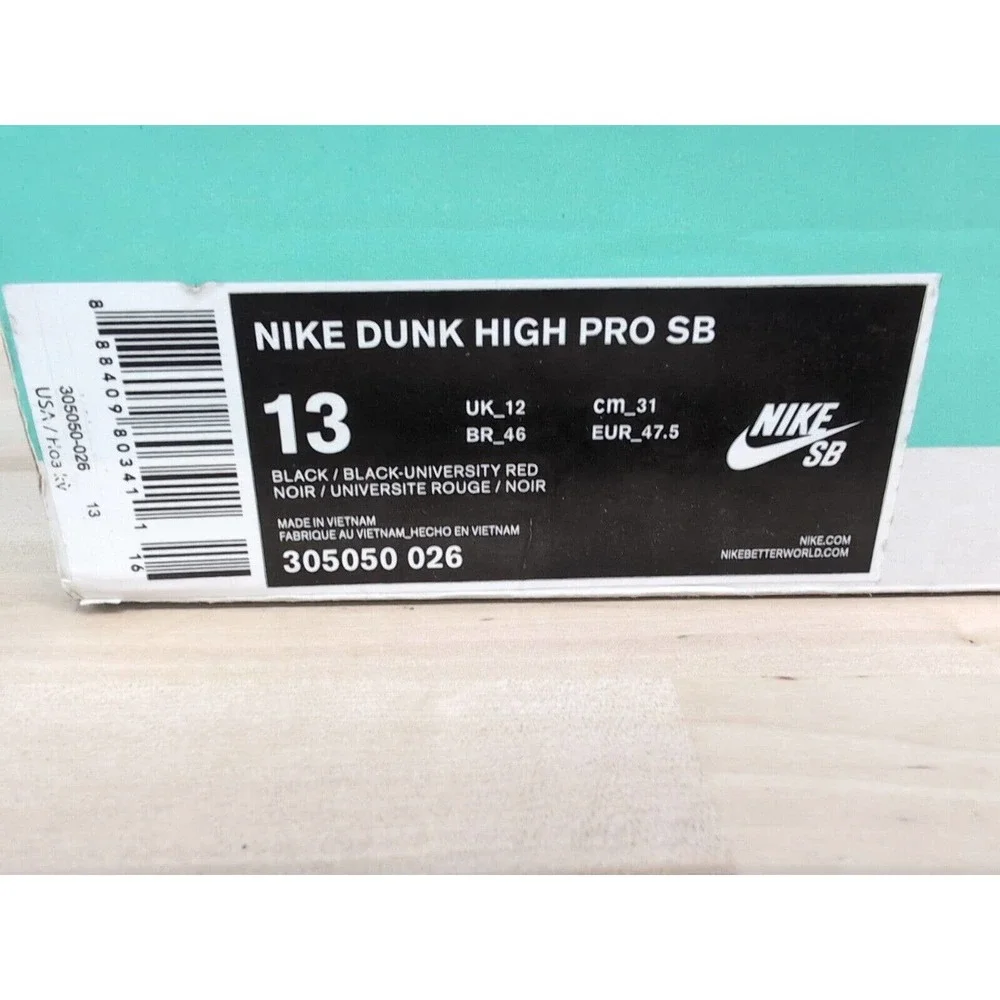 NIB Nike SB Dunk‎ High Pro Distressed Leather Size 13 305050 026